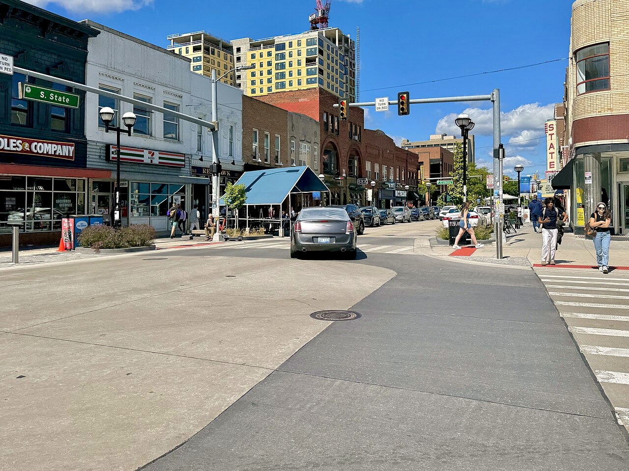 State Street on a weekday in Ann Arbor.