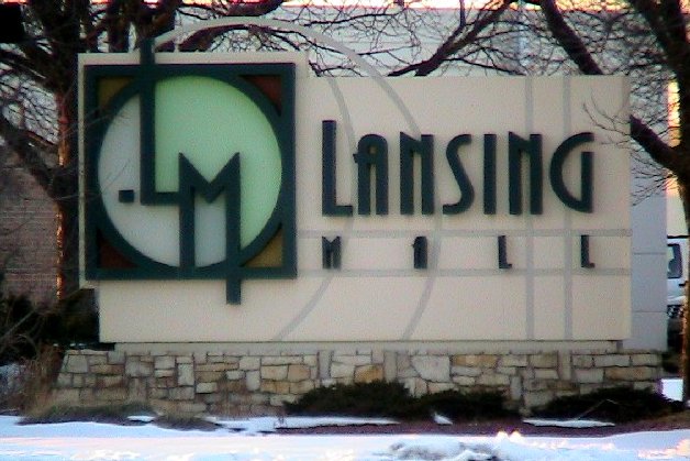 Lansing Mall entrance sign at West Saginaw Highway and Elmwood Road in Delta Township, Michigan, in a file photo.