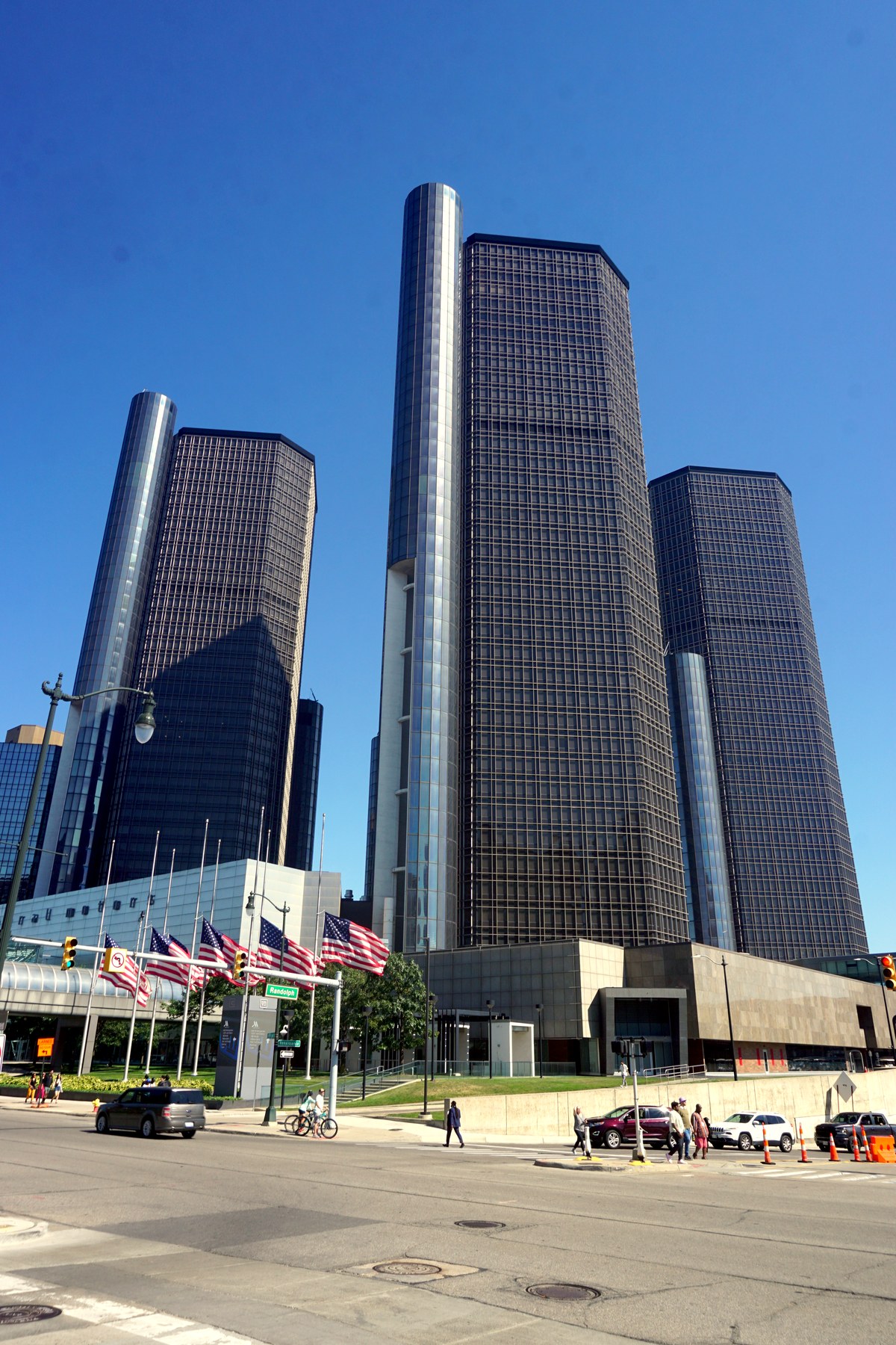 The riverfront on foot in Detroit.