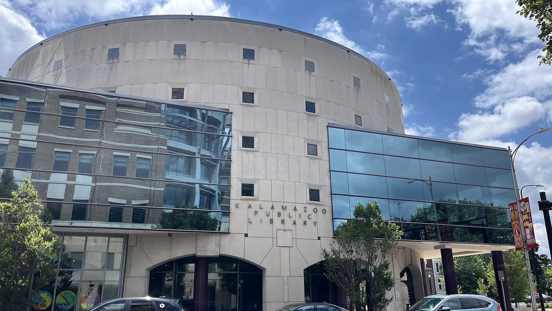 The Kalamazoo Public Library Central Library on South Rose Street.