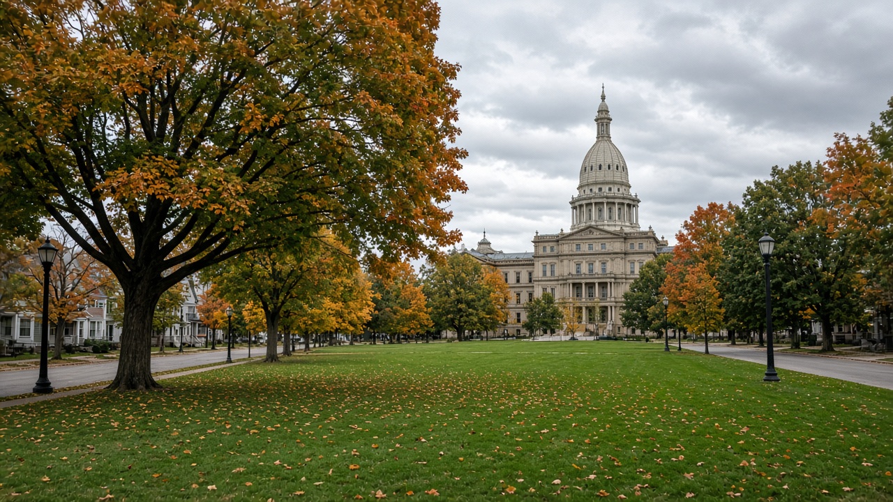 A Sunday in the capital in Lansing.
