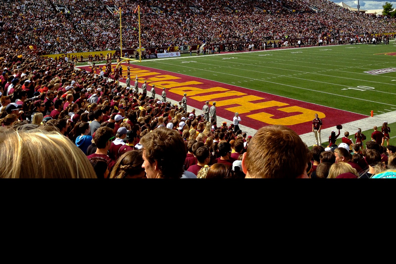Kelly/Shorts Stadium stands and field at Central Michigan University during a daytime football game, in a 2012 file photo.