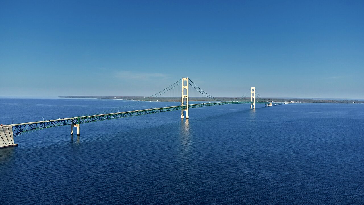 One crossing, then the shore you are on in the Straits.