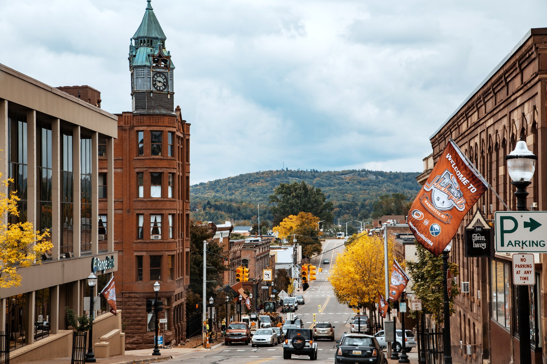 Winter hours on the main streets in the Upper Peninsula.